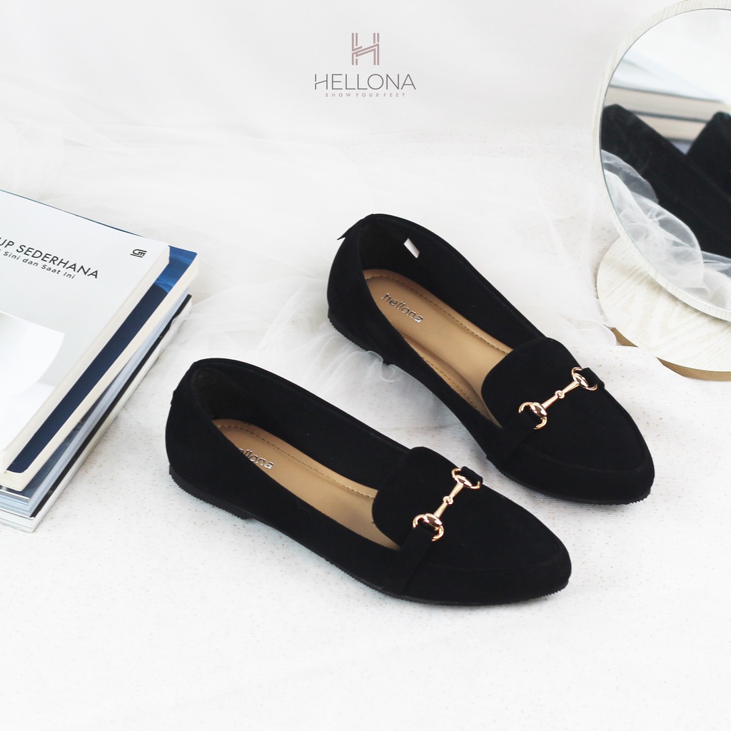 Hellona Alin Flatshoes Model Simply Sole Karet