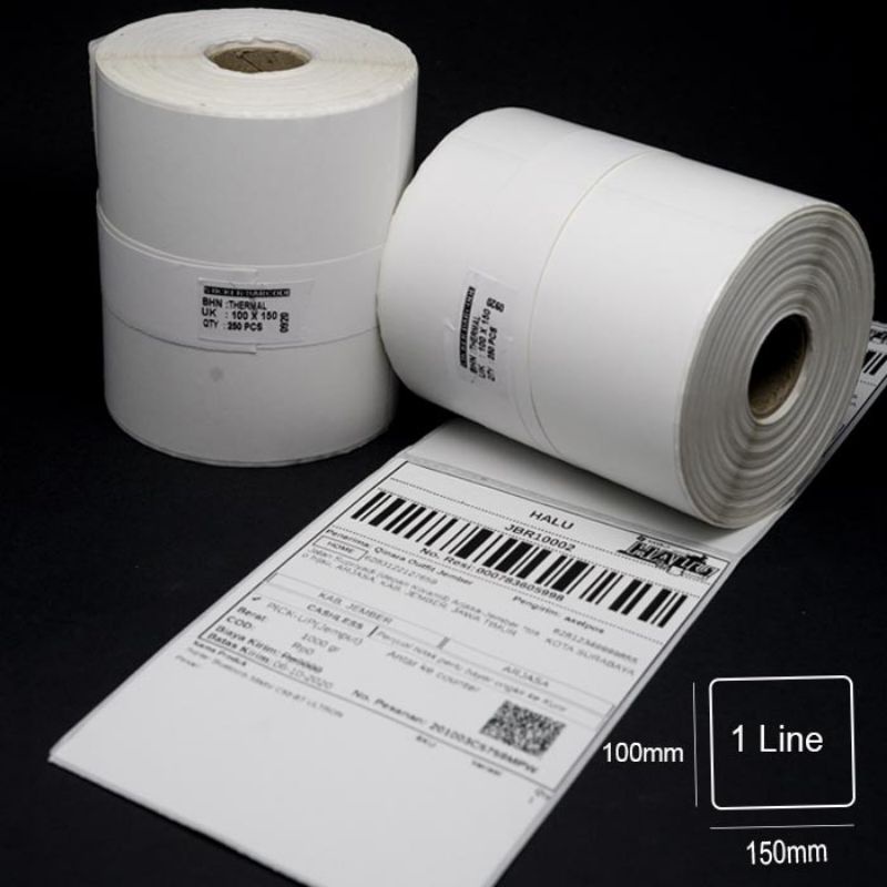 Label thermal kertas printer termal sticker barcode label 100x150