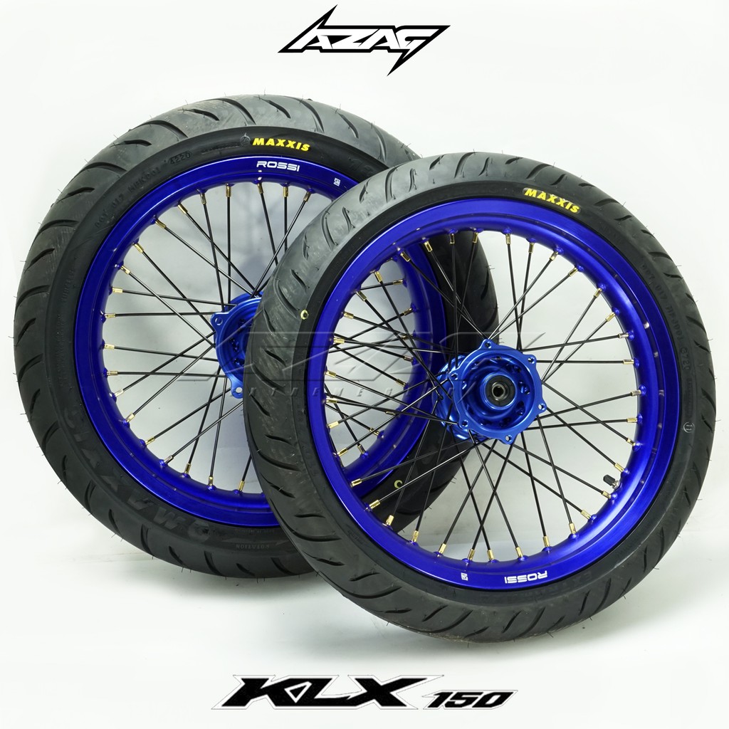 Ban Set Supermoto KLX Dark Blue