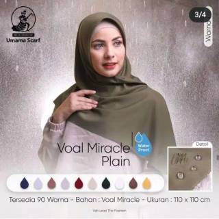 Jilbab Hijab Segiempat Voal Miracle Waterproof Anti Air Jilbab Hijab Segiempat Voal Miracle Waterproof Anti Air
