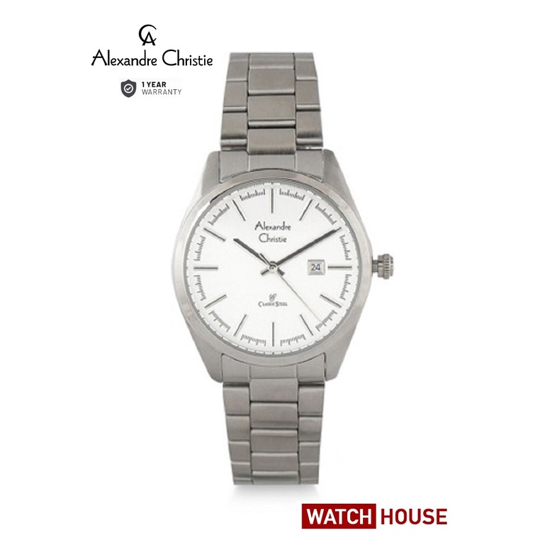 ALEXANDRE CHRISTIE AC 8560 AC8560 AC8560LD 8560 ANALOG ORIGINAL WATCH JAM TANGAN WANITA TALI STAINLE