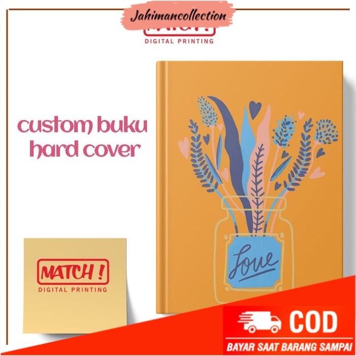 

✨ BISA COD ✨ custom notebook, journal book, buku agenda - isi 50, polos
