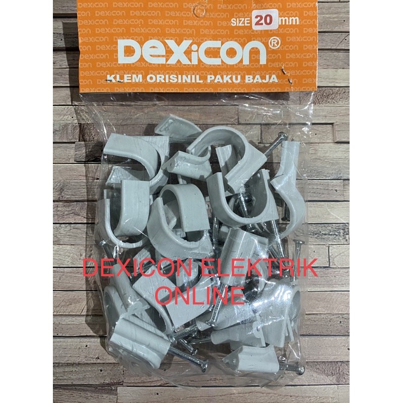 klem kabel no 20/klem kabel beton/klem kabel paku baju/grosiklr klem kabel/klip kabel/pengikat kabel