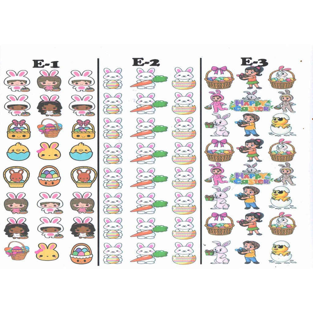 Edible Stamp / Edible Picture / Stiker Makanan Easter 1