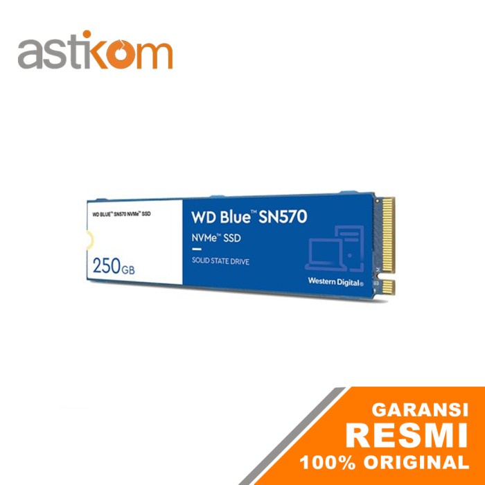 SSD WD Blue SN570 250GB NVMe M.2 2280 3300 Mb/s WDS250G3B0C