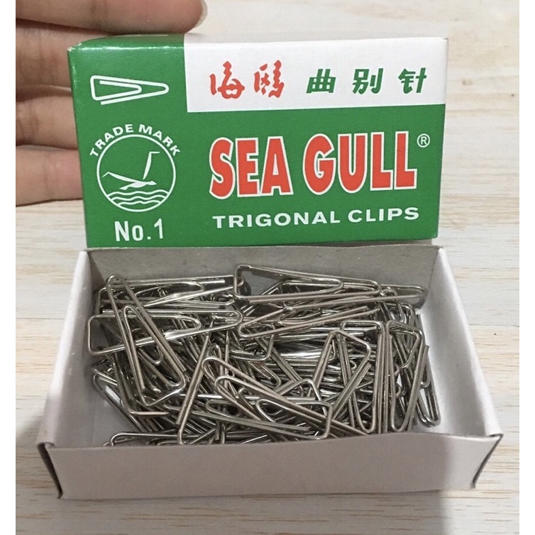 

PENJEPIT KERTAS SEGITIGA / PAPER CLIPS SEA GULL / TRIGONAL CLIPS MEREK SEA GULL NO.1 / NO.3