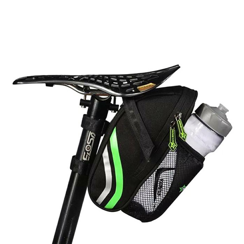 Cycling Bicycle Saddle Bag Bottle Pocket Reflector C7-BK ROCKBROS