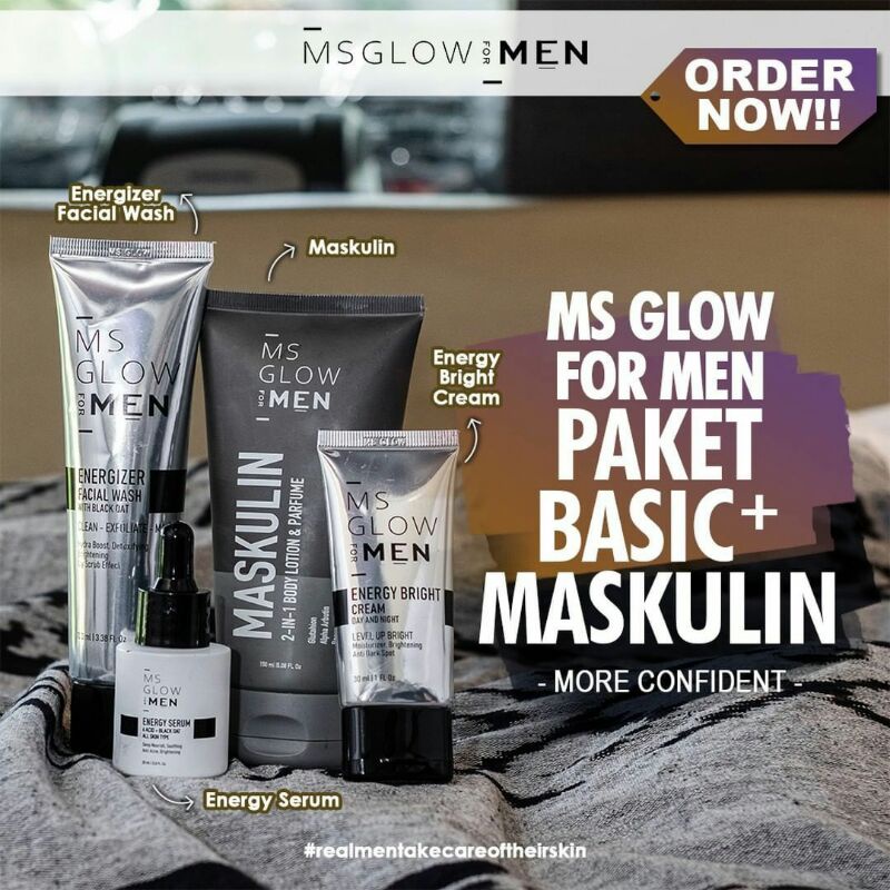 Ms Glow For Men Paket Basic + Maskulin