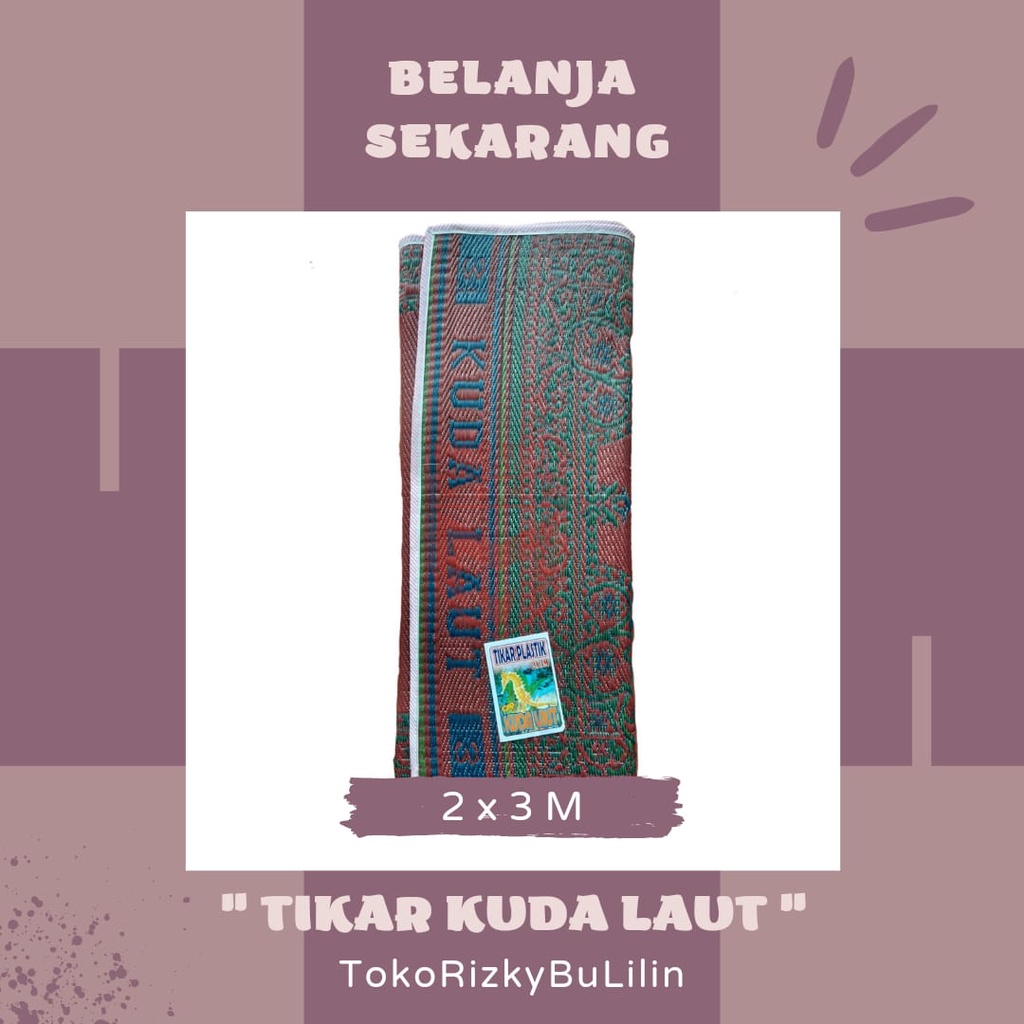 Tikar Plastik Anyam Kuda Laut / Tikar Rumah / Tikar Plastik / Tikar Anyam Kuda Laut / Tikar Kuda Lau