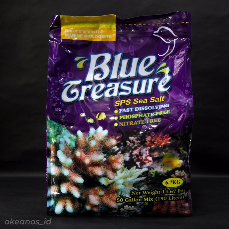 [Okeanos_id] Blue Treasure SPS Sea Salt 6.7KG Garam ASW Marine Reef Laut