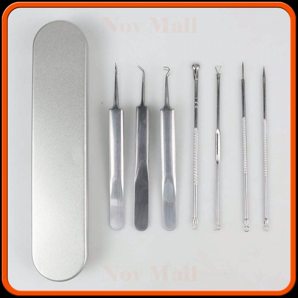 Alat Perlengkapan Komedo Jerawat Blackhead 7 PCS - BY930