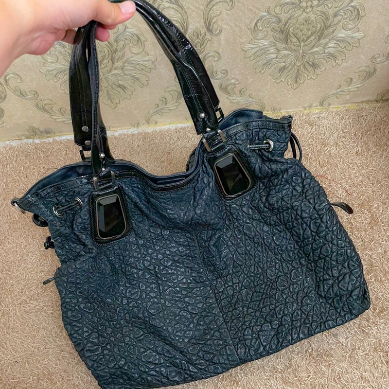 PRELOVED TOTE BAG KULIT ASLI BRAND RENOMA