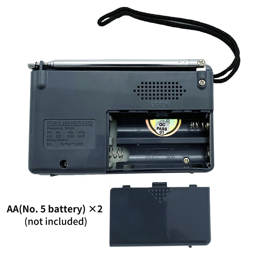 Baru AM FM Radio Radio Mini Radio Portable Untuk mendengarkan berita/radio/musik