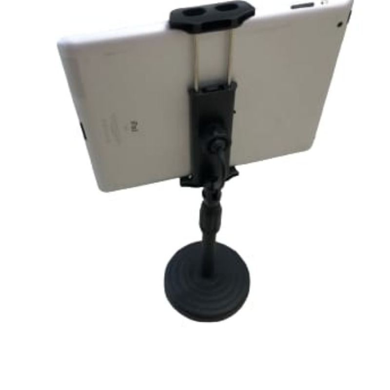 RETRACTABLE L7 PHONE TABLET STAND HOLDER BLACK MULTIFUNGSI FOR LIVE/VLOGGER