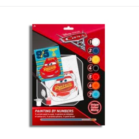 CARS 3 PAINTING BY NUMBER SET
