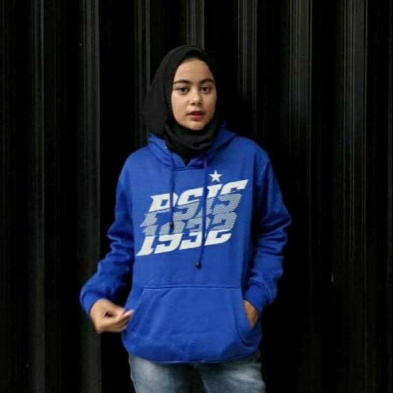 Hoodie sweater custome PSIS semarang bahan cotton fleece-Hoodie PSIS 1