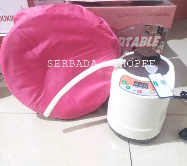 A1 Sauna Portable / Sauna Box Pelangsing Tubuh Uap Panas Dengan Remot Sauna Spa Steam Slimming Body