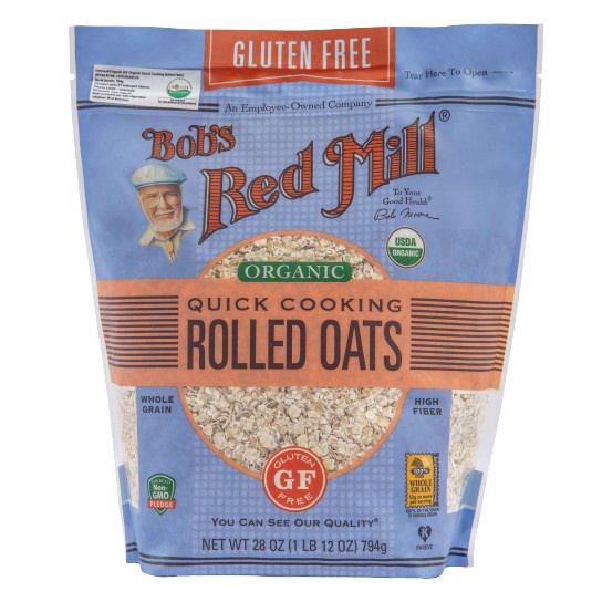 

Bob's Red Mill, Gluten Free Organic Quick Cooking Rolled Oats 794g