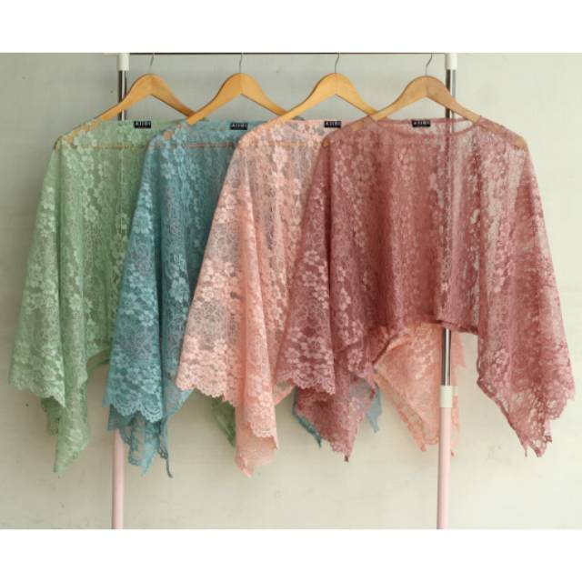 Cape Brokat/Cape Brukat/Cape Bunga/Kebaya Wisuda/Kebaya Kondangan/Kebaya Muslim/Brukat wisuda/kebaya