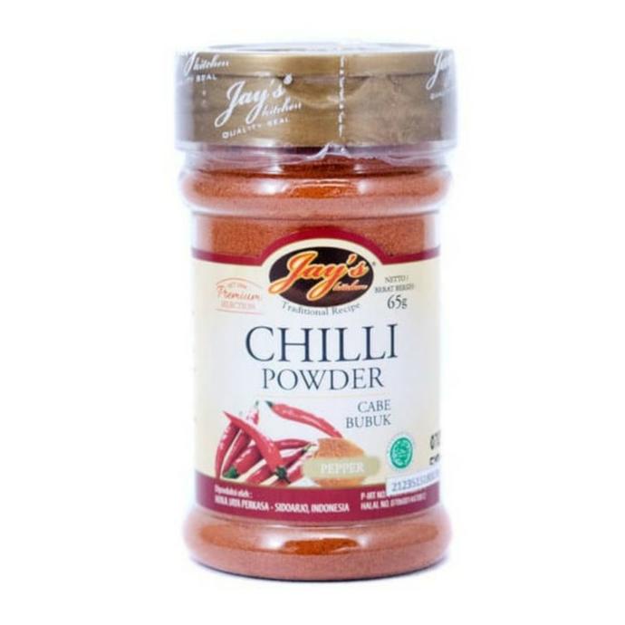 

] JAY'S CHILLI POWDER 65 gr | jays pepper | bubuk cabe