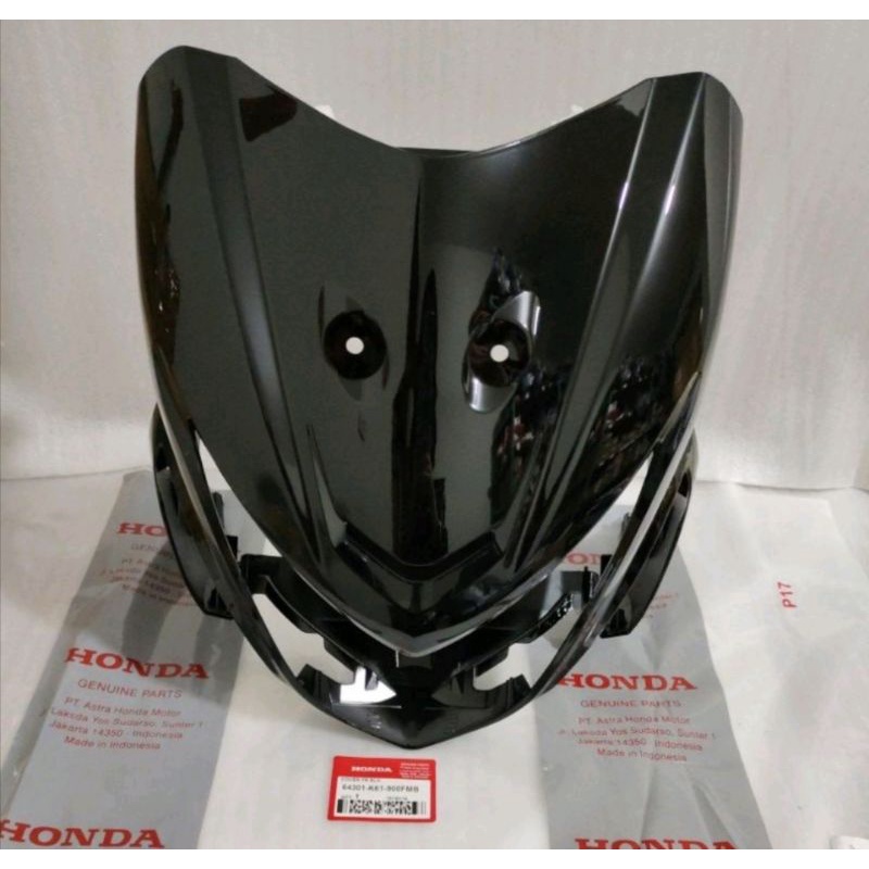 Tebeng Cover Lampu Depan Panel Beat Pop Hitam Original K61