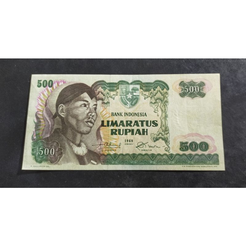 uang kuno 500 rupiah Sudirman tahun 1968