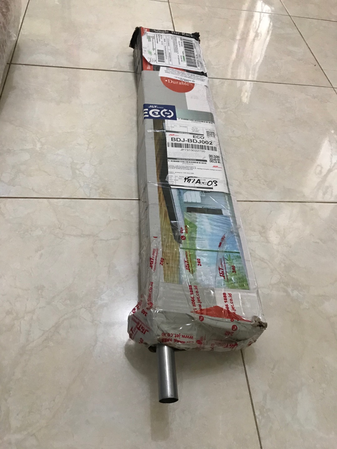 Stand Hanger Single Serbaguna Dengan 4 Roda