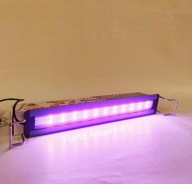 LAMPU LED TOP AQUARIUM AQUASCAPE ARWANA SPA PINK-400 9WATT 40cm