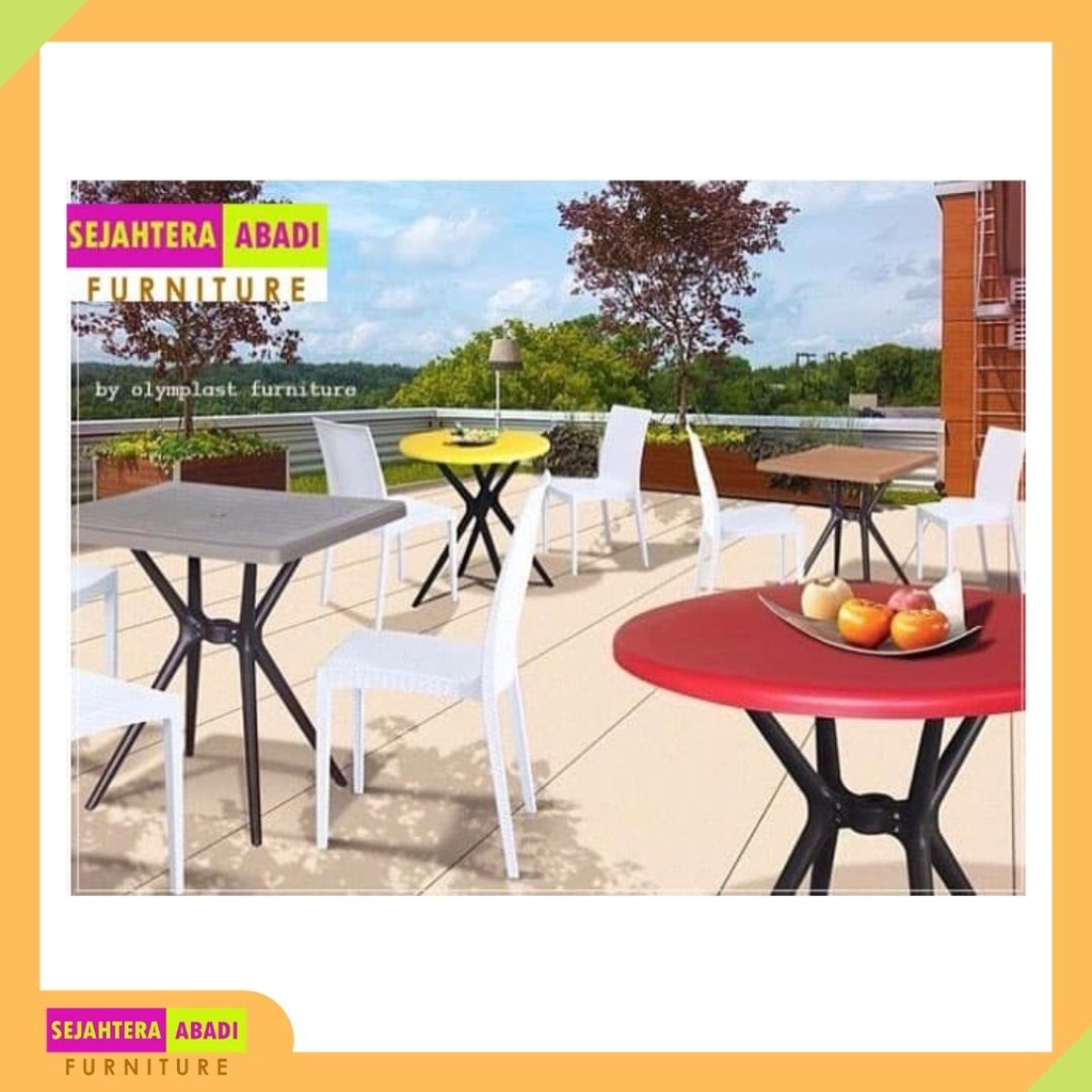 meja plastik merk olymplast type ODT