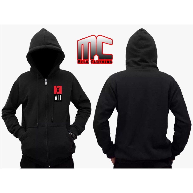 Hoodie Zipper Muhammad Ali - Milk Clothing