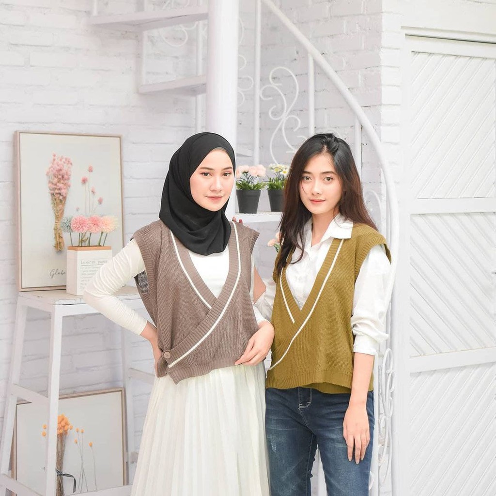 Nara Grosir - Chiyo Vest | Fashion Terkini | Sweater Termurah