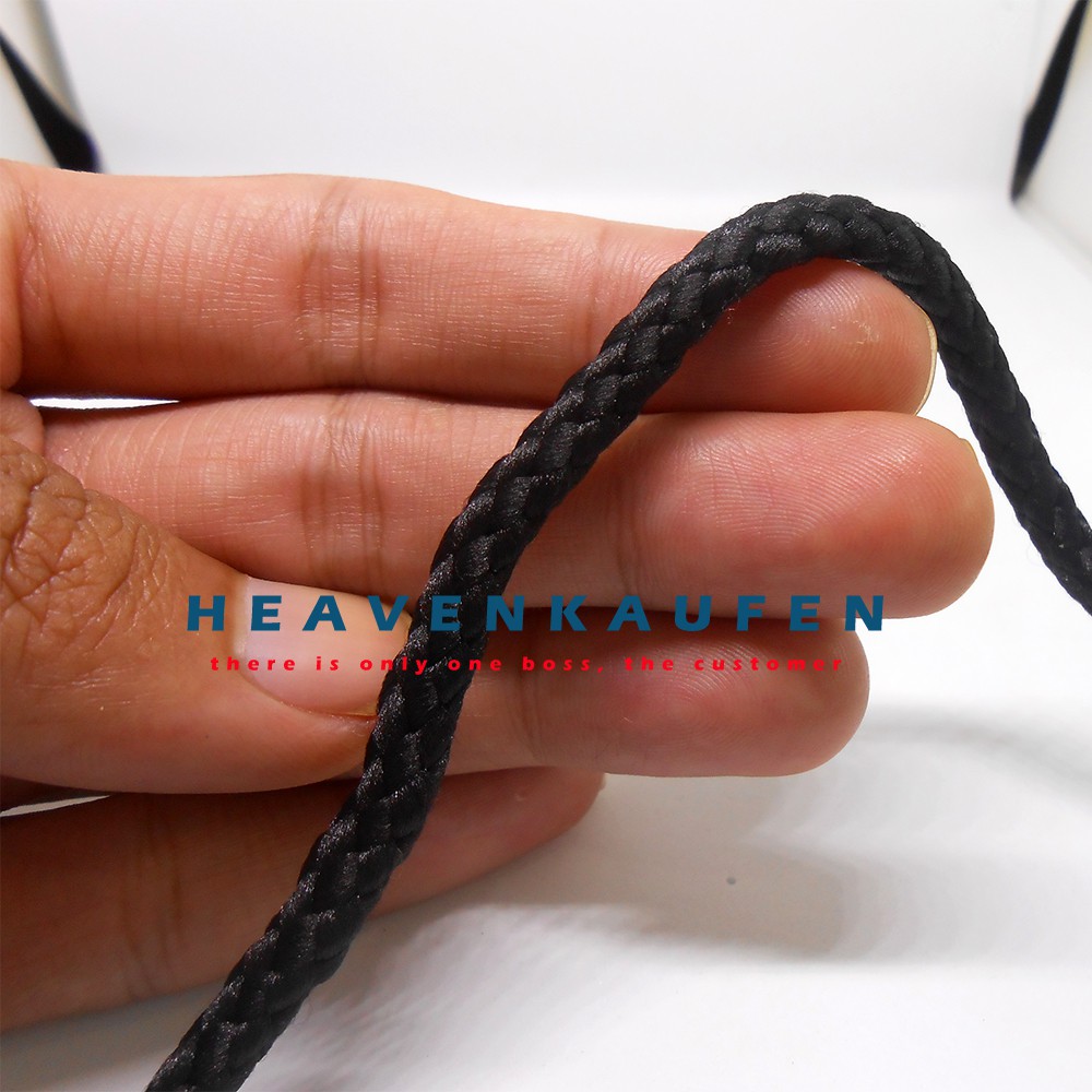 Tali Sumbu Kepang 6 mm Hitam Meteran