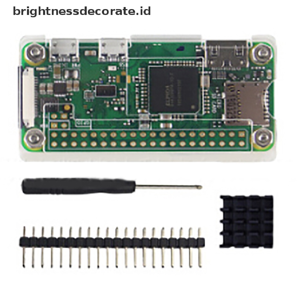 Case Akrilik 4 In 1 Dengan Heat Sink Untuk Raspberry Pi Zero 1.3 / W