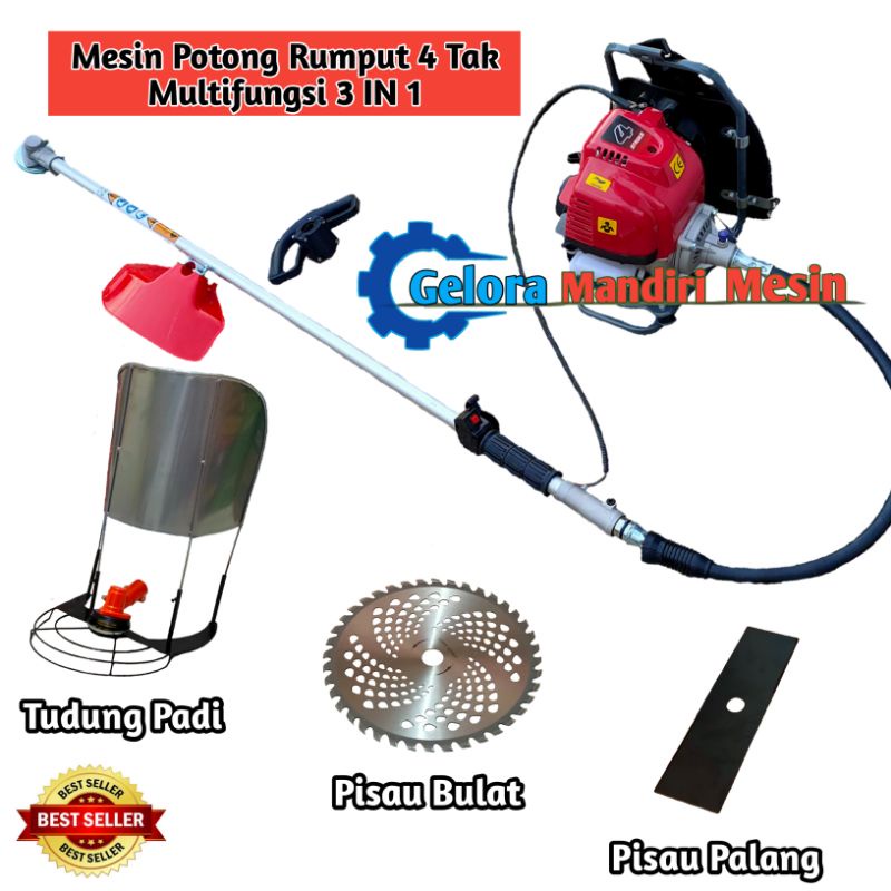 Mesin Potong Rumput 4 Tak dan Tudung/Sebeng Padi GX-31 Model HONDA
