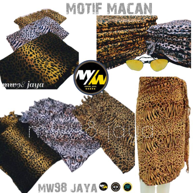 KAIN BALI/KAIN PANTAI MOTIF LORENG/MACAN/KAIN SLENDANG