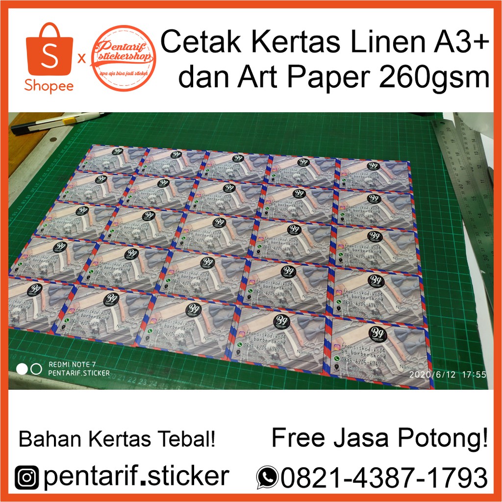 

Cetak Kertas Art Paper 260gram dan Linen ukuran A3+