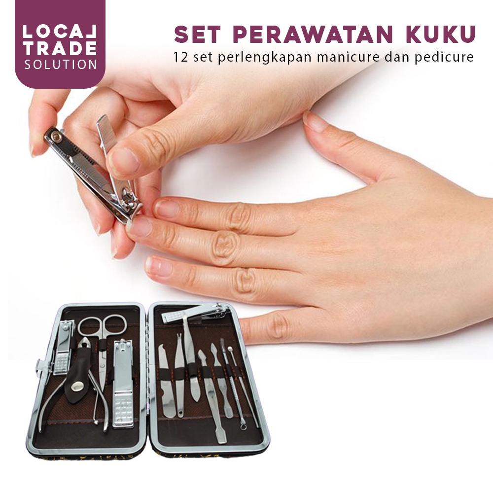 Set Perawatan Kuku Nail Art Set Manicure Pedicure / Perawatan Kuku Alat Kecantikan / Pembersih Kuku