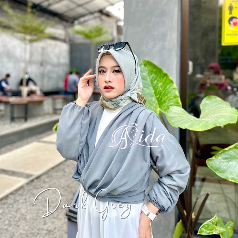 Baju atasan wanita aida outer cardigan baju muslim atasan wanita terbaru outer cardigan others