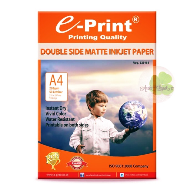 E-print double side matte inkjet