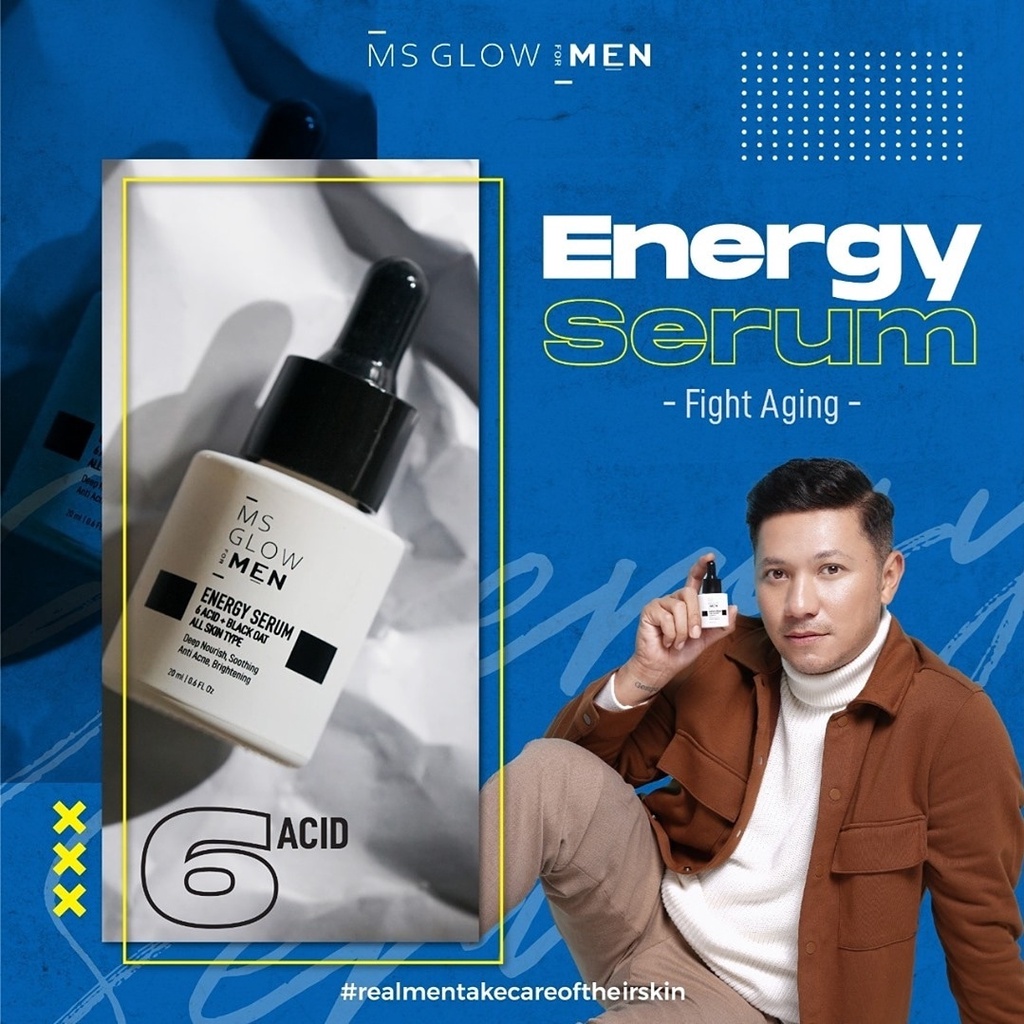 MS Glow For Men Power Serum GIRLSNEED77 Essence yang Melembabkan Kulit Wajah