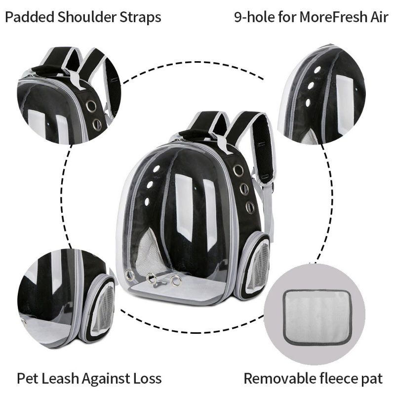 Tas Ransel Cabin Kucing Transparan Cat Bag Carrier