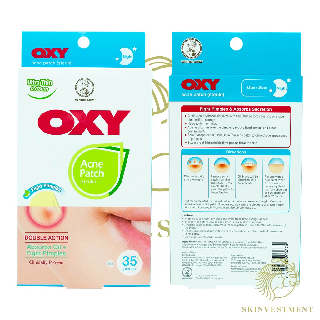 Oxy Acne Patch - 26pcs / 35pcs / 52pcs / Ultrathin - Acne Patch - Pimple Patch - Tempelan Jerawat