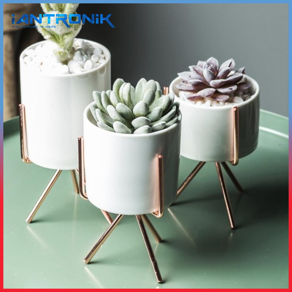 KIYOTE Mini Pot Stand Nordic Style Minimalis / Pot Hias Bunga Sukulen