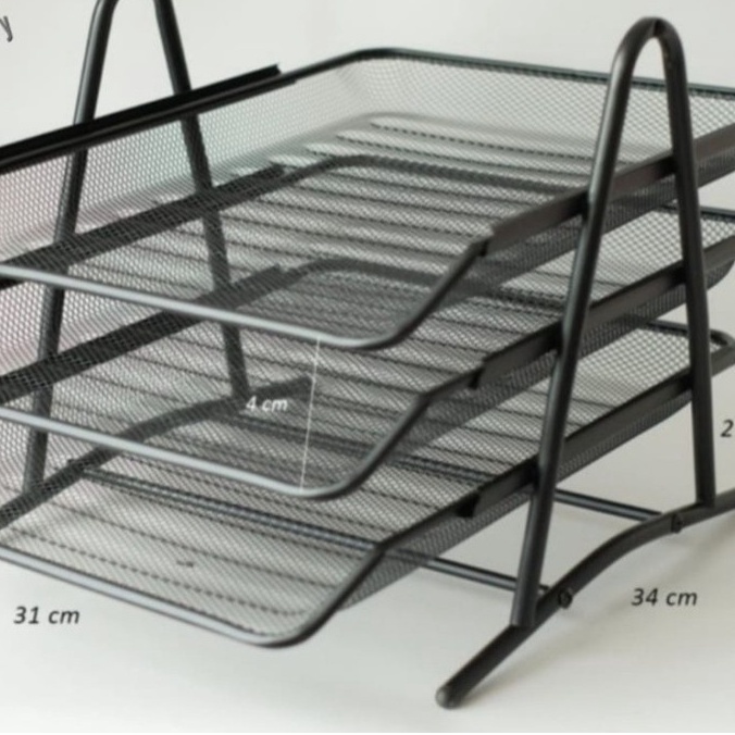 

Goodstore Letter Tray Besi 3 susun/Rak Dokumen /Rak Susun/Laci/Wadah Kertas