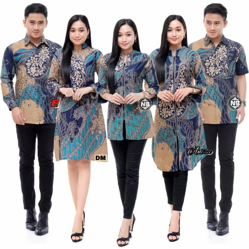 Batik couple wanita pria batik kantor terbaru seragam batik wanita pria M L XL XXL Jumbo