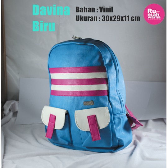 Tas Ransel Davina Biru Rumah Warna
