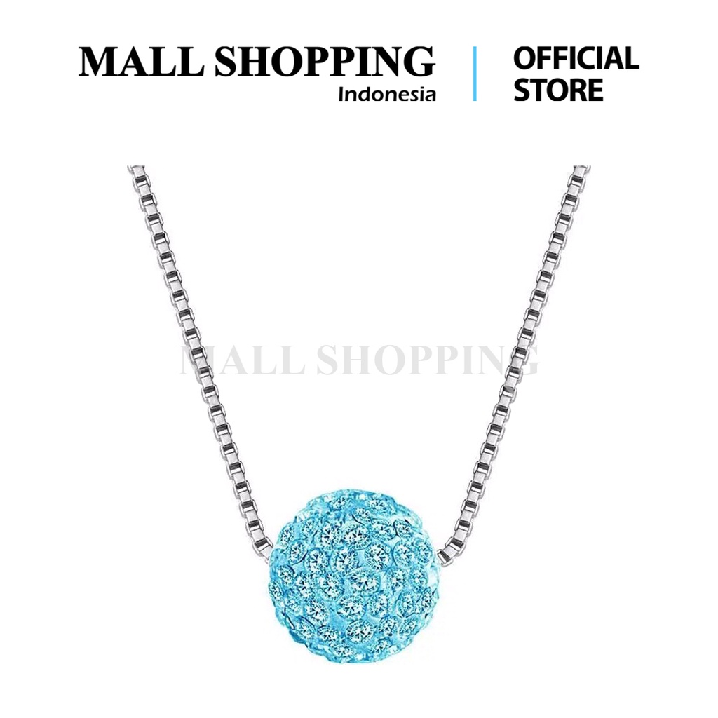 Kalung Wanita Stainless Crystal Acc Fashion Bola Diamond / Kalung Titanum KW Jewelry MALL SHOPPING