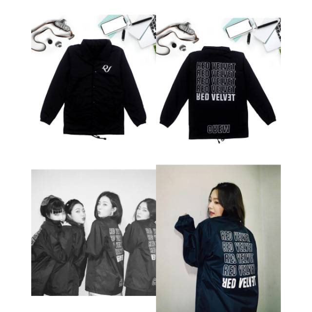 RED VELVET CREW COACH JACKET / IRENE / SEULGI / WENDY / JOY / YERI / BAJU KOREA KPOP HOODIE