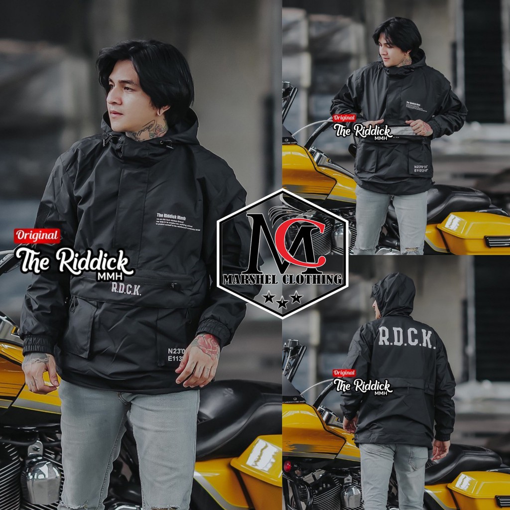 RCL - Cagoule Goggle Jaket Parasut Taslan Cougle Hoodie Premium Distro CAMO RDCK Unisex Checkerboard PVC