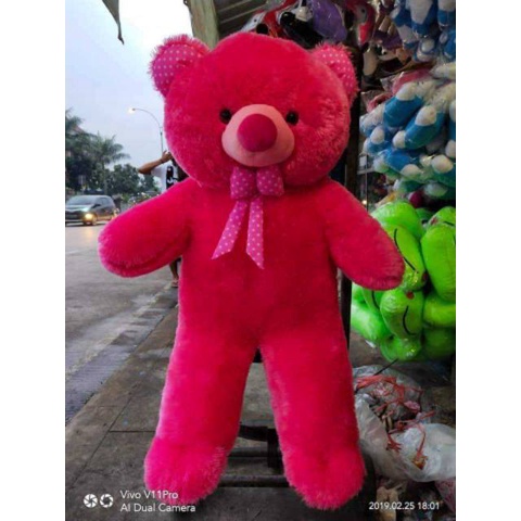 Boneka Besar Beruang Teddy Bear Jumbo 90 cm Bahan Import